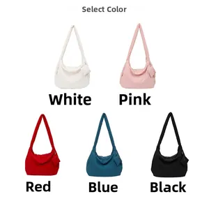 Quilted pleated hobo bags collection in five colors with matching mini pouches and straps