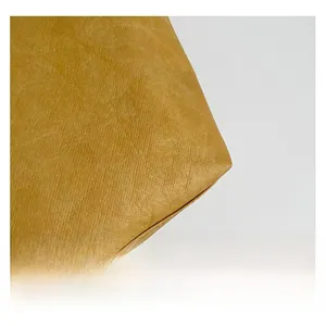 Detailed macro view showing the brown vintage wrinkled texture and durable DuPont material