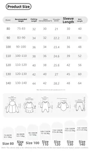 Size guide for girls traditional Chinese Hanfu dress with height and weight measurements