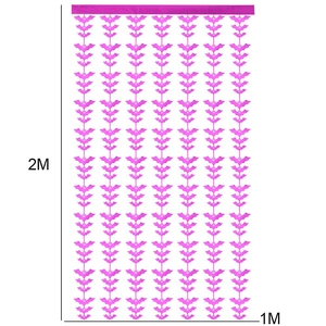 Halloween decorative purple bat tinsel curtain for spooky party backdrop 2m x 1m size