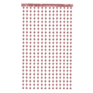 Pink star-shaped foil fringe curtain background for birthday party wall decorations
