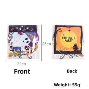 Detail of Halloween party spiral decorations set with packaging weight and size info