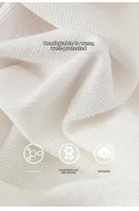 Close-up of soft knit fabric texture showing breathable and safe material for kids clothing
