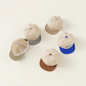 Lightweight baby baseball caps with GOOD DAY embroidery in five different colors