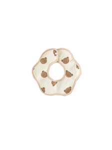 Bavoir en coton pour bébé avec motifs d'oursons pour nouveau-nés et jeunes enfants