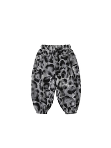 Pantalon léopard ample pour enfant avec taille élastique et chevilles resserrées