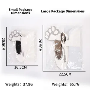 Size comparison for small and large 3D ghost honeycomb decorations for Halloween party