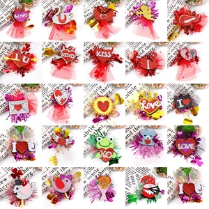 Valentine's Day Heart Hair Clips Glitter Sequin Heart Swan Cupid Gnome Alligator Clip Party Headwear Hair Accessories For Women
