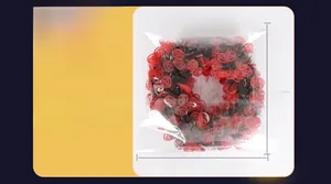 30cm Halloween garland with red Jack-o'-lantern decor and safe PPT material packaging
