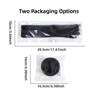 Two packaging options for Halloween LED ribbon with detailed size measurements
