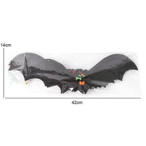 Halloween black bat hanging ornaments set for spooky indoor and outdoor party decor