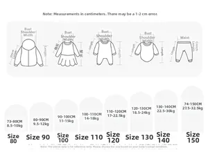 Size chart showing height and weight measurements for embroidered girls sleeveless dresses