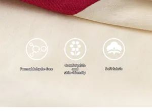 Close-up of skin-friendly and formaldehyde-free soft cotton fabric for girls' T-shirts