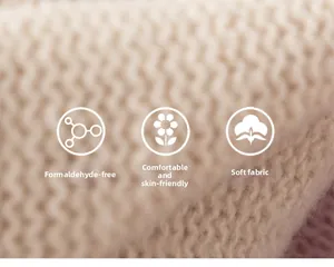 Close-up of skin-friendly wavy knit fabric showing thick texture and soft quality