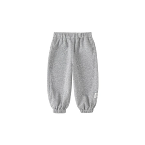 Pantalon de jogging gris classique pour enfants avec taille élastique et chevilles serrées