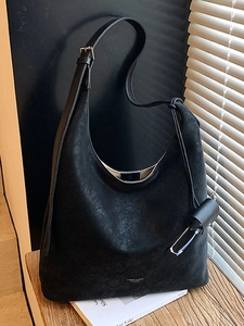 Sac Cabas en Cuir PU Grande Capacité Pour Femmes Vintage Minimaliste Sac à Épaule Mode Sac Hobo Avec Bandoulière Réglable