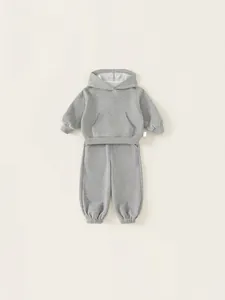 Toddler Kids Casual Hooded Sweatshirt And Jogger Pants Set Comfortable Cotton Blend Hoodie Top And Athletic Sweatpants Outfit