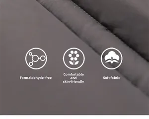 Close-up of skin-friendly quilted fabric detail with stitching for girl down jacket