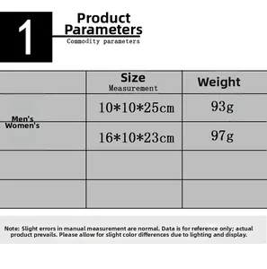 Detailed size and weight specifications for male and female gnome dolls in centimeters