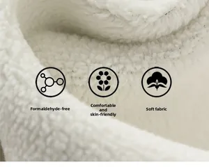 Detailed macro view of soft white fleece fabric texture with breathable comfort