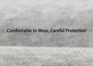 Macro view of soft grey knitted fabric texture on children's polo sweatshirt