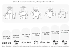 Detailed size chart for girl's knit cardigan including height and weight measurements
