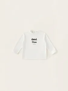 Kids Boys Long Sleeve Cotton T-Shirt Casual Letter Print Round Neck Pullover Top Comfortable Soft Basic Bottoming Shirt