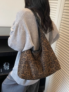 Modische Leopard-Tragetasche mit verstellbarem Riemen und großem Fassungsvermögen