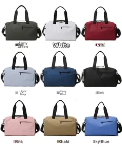 Grid view of various color options for the waterproof fitness bag with wide handles