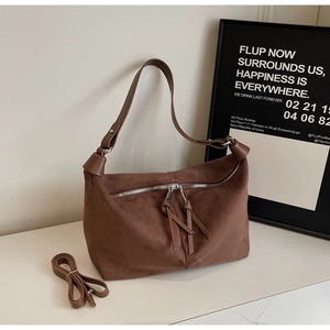Sac à Épaule Sous le Bras Vintage Grande Capacité pour Femmes Mode Sac Fourre-tout Givré Sac PU Polyvalent