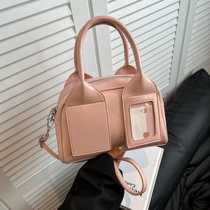 Sac à Main pour Femme en Cuir PU Brillant Style Coréen Sac Bandoulière en Cuir Verni Tote Mode Fente pour Carte Élégant Streetwear