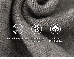 Macro detail of skin-friendly and formaldehyde-free gray knit fabric texture