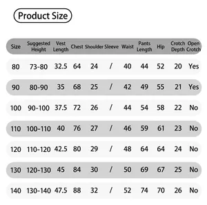Detailed size chart for girls' spring shirt and flared denim pants two-piece clothing set