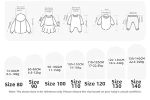 Detailed size chart for pink plaid girls dress and kids apparel measurement guide