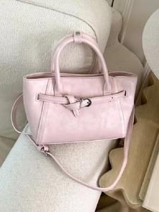 Sac à Bandoulière en Cuir PU Rétro Minimaliste pour Femmes Sac Seau Fourre-tout Avec Décoration de Boucle Sac à Main