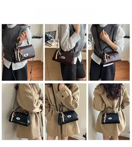 Detail shots of vintage style handbags in black and burgundy with wood bead accents