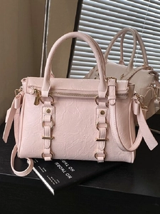 Borsa Tote Donna Grande Capacità Texture Plissettata Pelle Sintetica Borsa a Tracolla Anello Oro Borsa da Pendolare