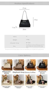 Detailed dimension guide and color selection for this vintage PU leather Kelly style handbag