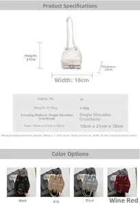 Guide des dimensions et options de couleurs pour le sac seau minimaliste à cordon