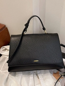 Sac Bandoulière Vintage en Cuir PU pour Femmes Grande Capacité Motif Litchi Fermeture Magnétique Sac à Épaule Cabas pour le Quotidien