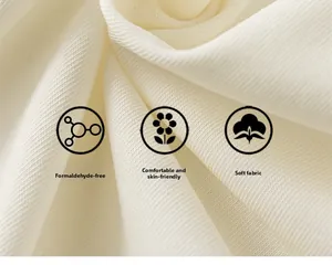 Gros plan sur la texture en coton côtelé doux pour t-shirt à col rond pour filles