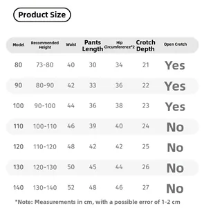 Detailed size chart for boys summer denim shorts with height and waist measurements