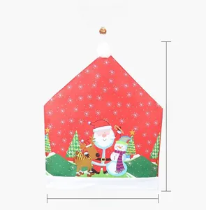 Detailed dimension display showing 50x60cm for the Santa Claus chair cover design