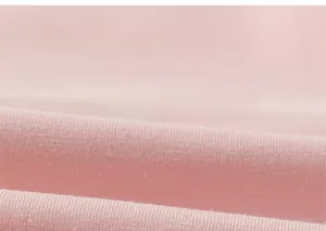 Macro shot of soft pink knit fabric texture for girls summer sleeveless top