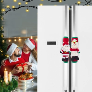 Copri-maniglie per frigorifero di Natale con decorazioni 3D di Babbo Natale ed Elfo