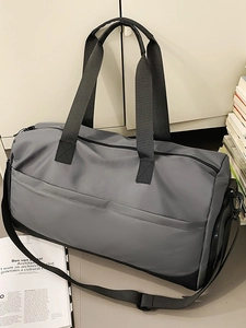 Bolsa de Viaje de Tela Oxford de Gran Capacidad Separación Seco-Húmedo Bolsa de Deporte Con Compartimento para Zapatos para Mujeres Hombres