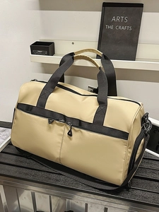 Bolsa de Viaje de Gran Capacidad Impermeable de Nailon Bolsa de Gimnasio Con Compartimento de Zapatos Independiente Separación Seco Húmedo para Hombre Mujer