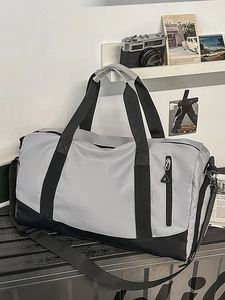 Large Capacity Sports Gym Bag With Independent Shoe Compartment Dry Wet Separation Travel Duffel Bag Waterproof Weekend Bag