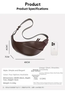 Detailed size comparison of a coffee crescent bag with an iPhone for scale reference