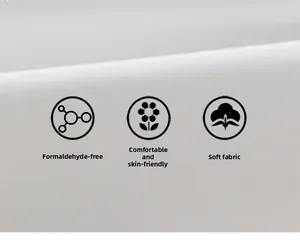 Close-up of soft white cotton shirt fabric showing formaldehyde-free and skin-friendly texture